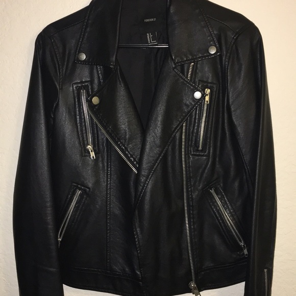 Forever 21 Leather Jacket - Picture 2 of 3